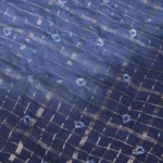 Blue chanderi fancy saree (5)
