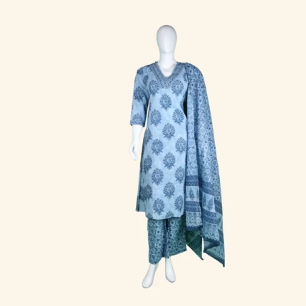 BLUE KURTI SET (1)