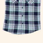 Boys Blue Checks Shirt - Image 4