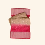 Brown chanderi fancy saree (1)