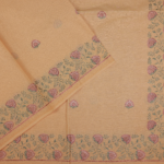 Warm Beige Cotton Saree - Image 2