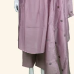 DARK PEACH KURTI SET (5)