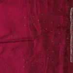 Deep Maroon Work Saree (4)