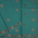 Green Cotton Saree - Image 2