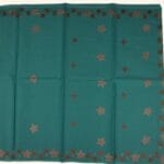Green Cotton Saree - Image 3