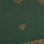 Green Cotton Saree - Image 4