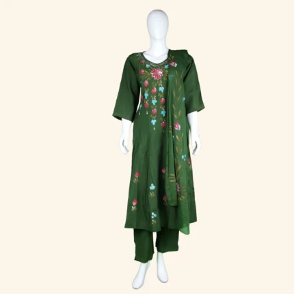 GREEN KURTI SET (1)