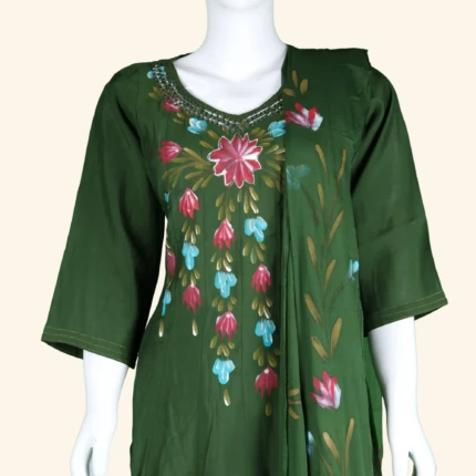 GREEN KURTI SET (2)