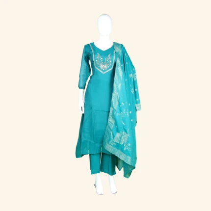 GREEN KURTI SET()1