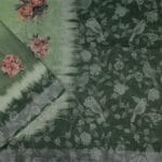 Green Lenin Fancy Saree - Image 2