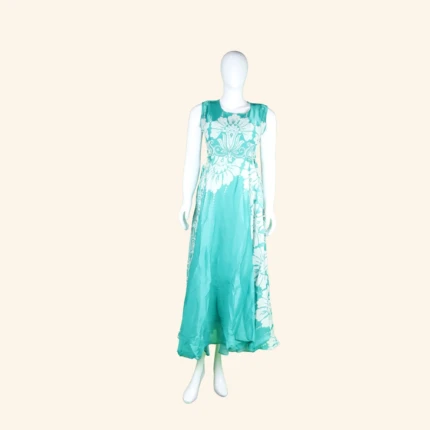 GREEN LONG FROCK (1)