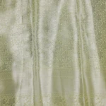 Green Raw silk saree (4)