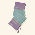 Light Blue Banaras Tissue Fancy Saree (1)