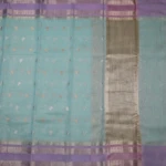Light Blue Banaras Tissue Fancy Saree (3)