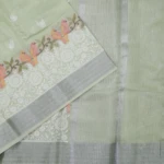 Light Green Tissue Fancy Saree (2)