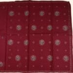 Maroon Cotton Saree - Image 3