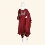 MAROON KURTI SET (1)