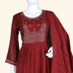 MAROON KURTI SET (2)