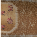 Mustard Yellow Lenin Fancy Saree - Image 3