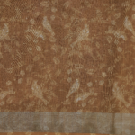 Mustard Yellow Lenin Fancy Saree - Image 4