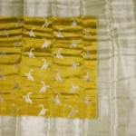 Mustard Yellow Mangalagiri Fancy saree (3)