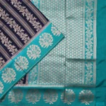 Navy Blue Tussar Fancy Saree (2)