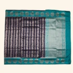 Navy Blue Tussar Fancy Saree (3)