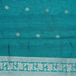 Navy Blue Tussar Fancy Saree (4)