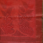 Orange Hand Painted Tussar Silk Saree - Image 4