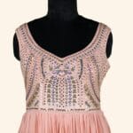 Peach Long Frock - Image 4