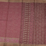 Pink Chanderi Cotton Saree - Image 3