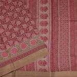 Pink Chanderi Cotton Saree - Image 2