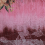 Pink Lenin Fancy Saree - Image 5
