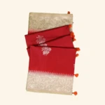Red raw silk saree (1)