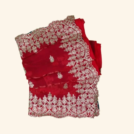Red Work Saree (1)