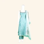 SEA GREEN KURTI SET (1)