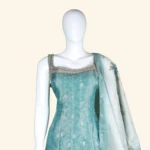 SEA GREEN KURTI SET (2)