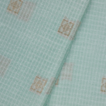 Teal Tussar Fancy Saree - Image 5