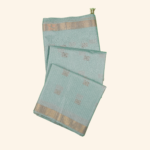 Teal Tussar Fancy Saree