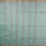 Teal Tussar Fancy Saree - Image 3