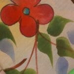 Yellow Hand Painted Tussar Saree - Image 5