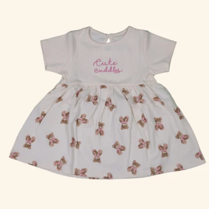 Baby Girl Beige Frock (2)