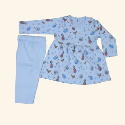 baby girls blue 2 piece set (1)