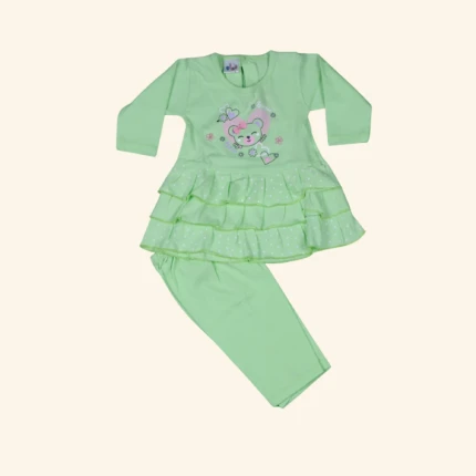 baby girls green 2 pieceset (1)