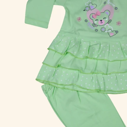 baby girls green 2 pieceset (2)