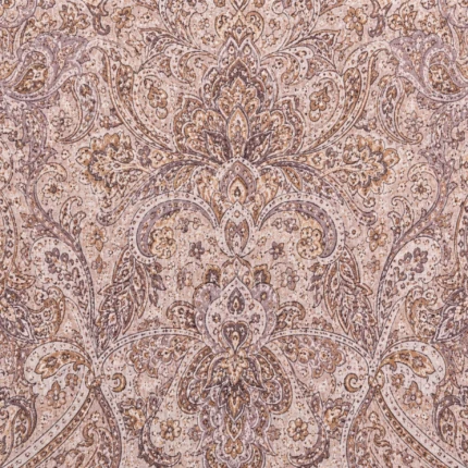 Beige Floral Single Cot Bedsheet (2)