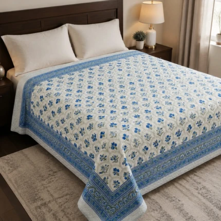 Blue Floral Comforter (1)