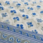 Blue Floral Comforter (2)