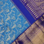 Blue Kanchipuram Pattu Saree (5)