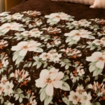 brown cotton king size fitted bedsheet (2)
